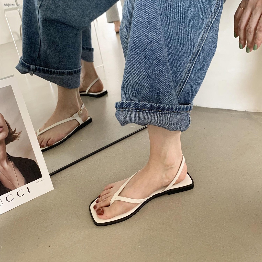 Giày Sandal Đế Bệt Mềm Phong Cách Hàn Quốc Thời Trang Mùa Hè Dành Cho Nữ 2021