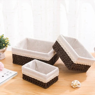 Giỏ Mây Đựng Đồ Để Bàn Đa Năng Tiện Dụng
