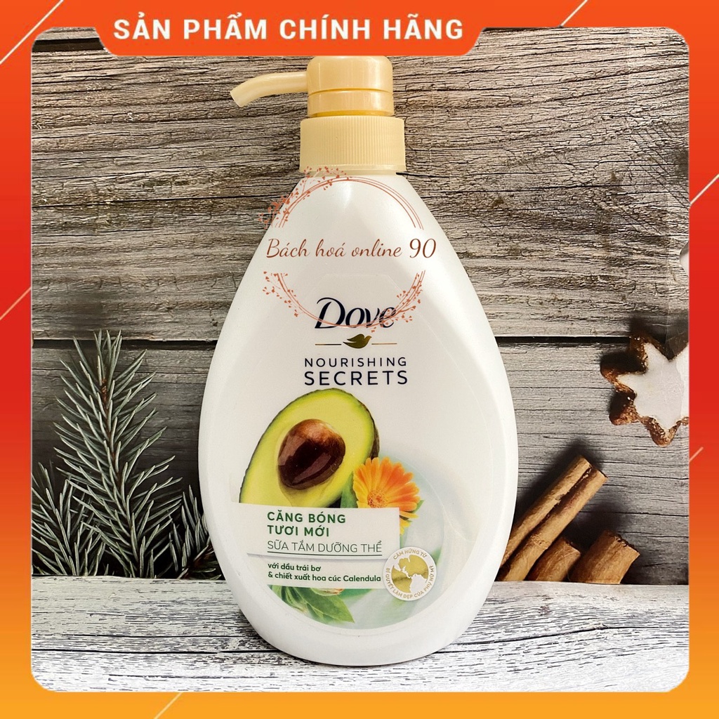 Sữa tắm dưỡng thể DOVE căng bóng mịn màng 530g VỆT
