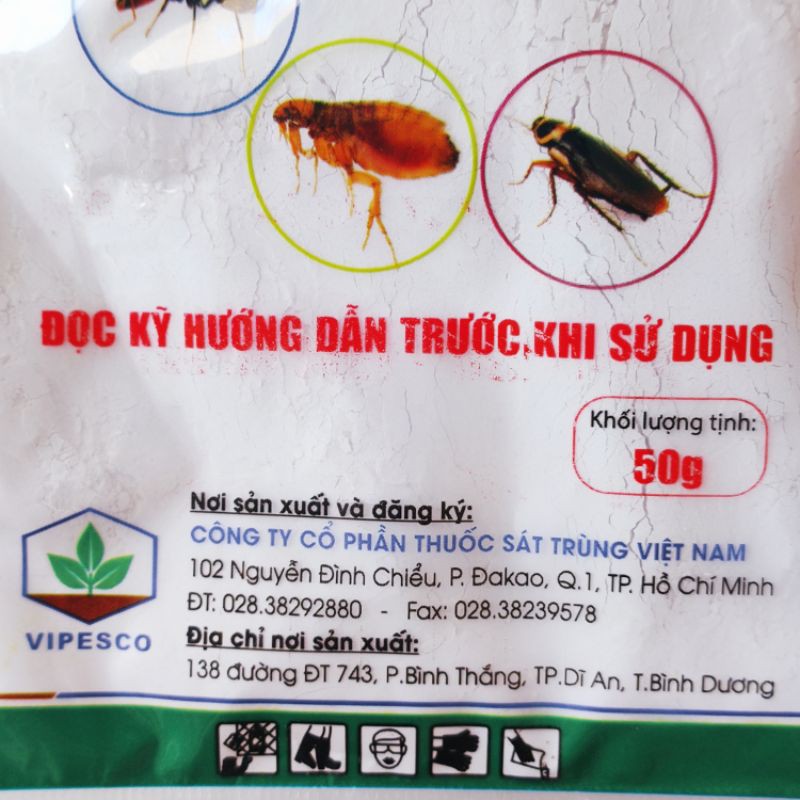Bột phấn diệt kiến, bọ chét, gián VIPESCO® hiệu quả cao