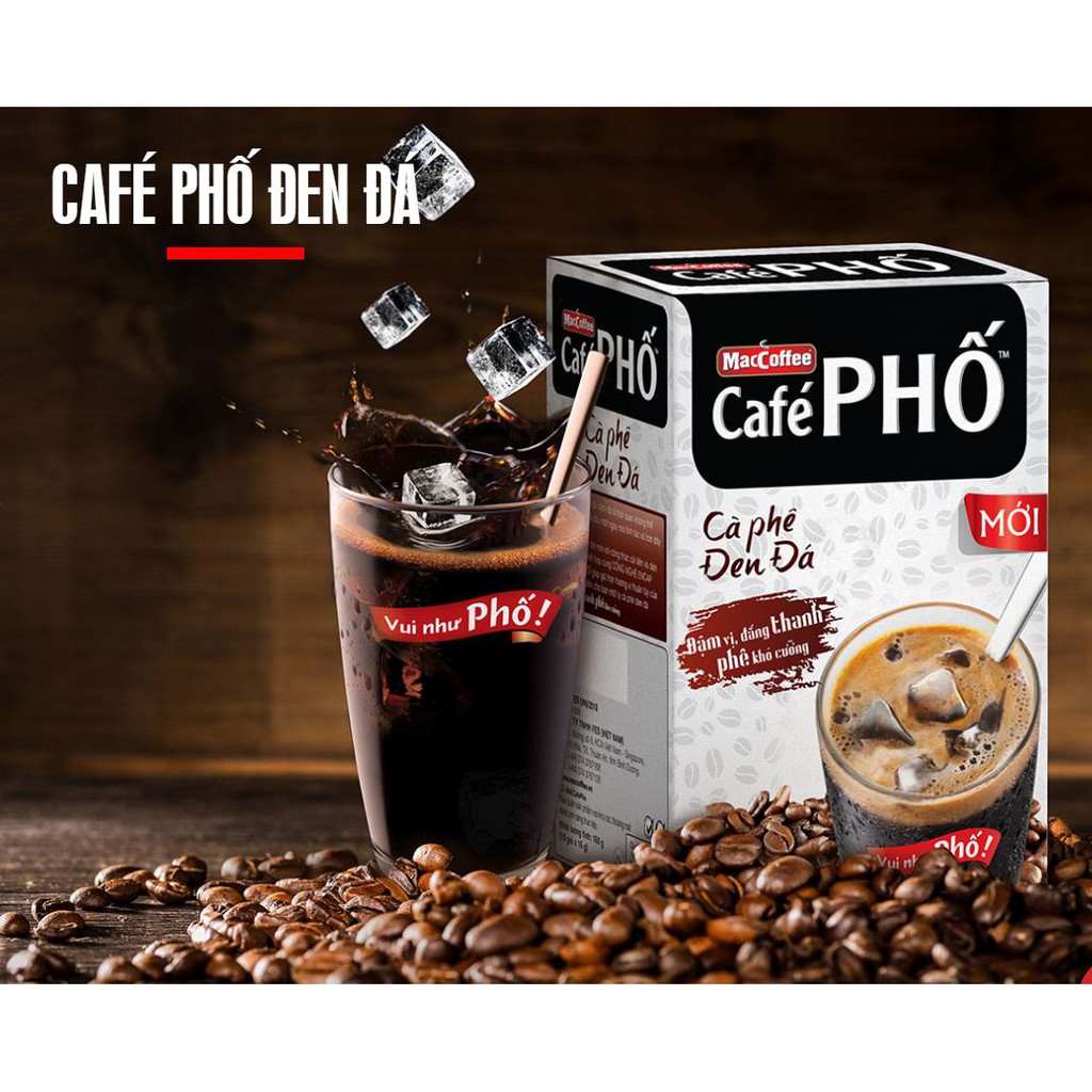 Cafe Phố đen đá hàng dây (16grx10 gói)