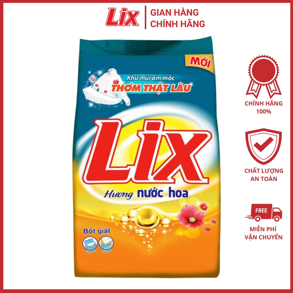 Bột giặt Lix đậm đặc hương nước hoa thơm mát 5