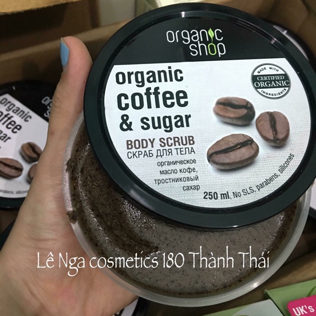 Tẩy da chế Cà phê Organic