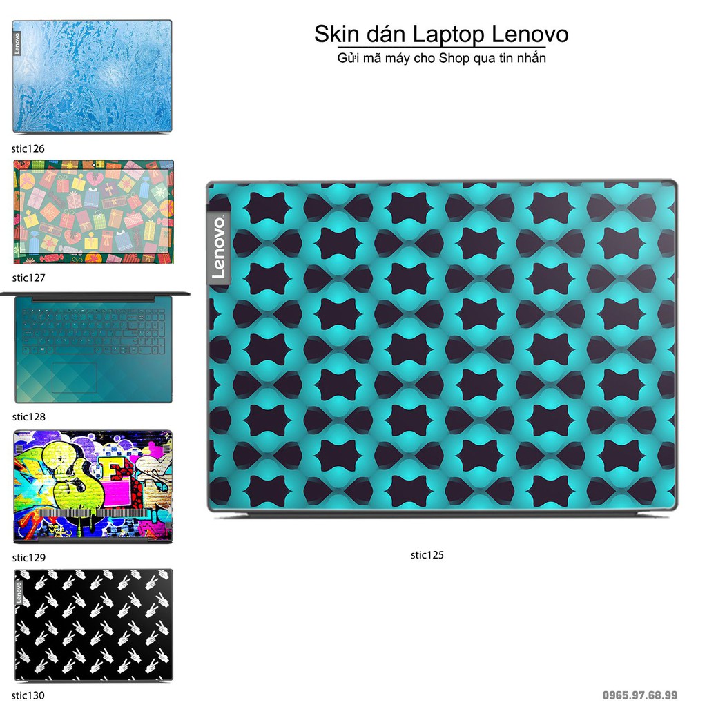 Skin dán Laptop Lenovo in hình Hoa văn sticker _nhiều mẫu 21 (inbox mã máy cho Shop)