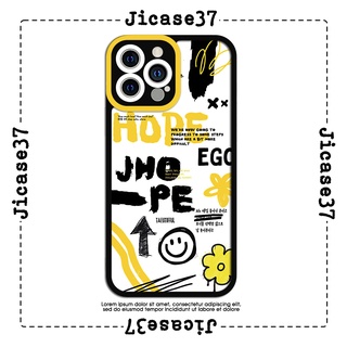 Ốp lưng iphone và samsung xiaomi oppo cạnh vuông Jicase JHope graffiti Kpop 