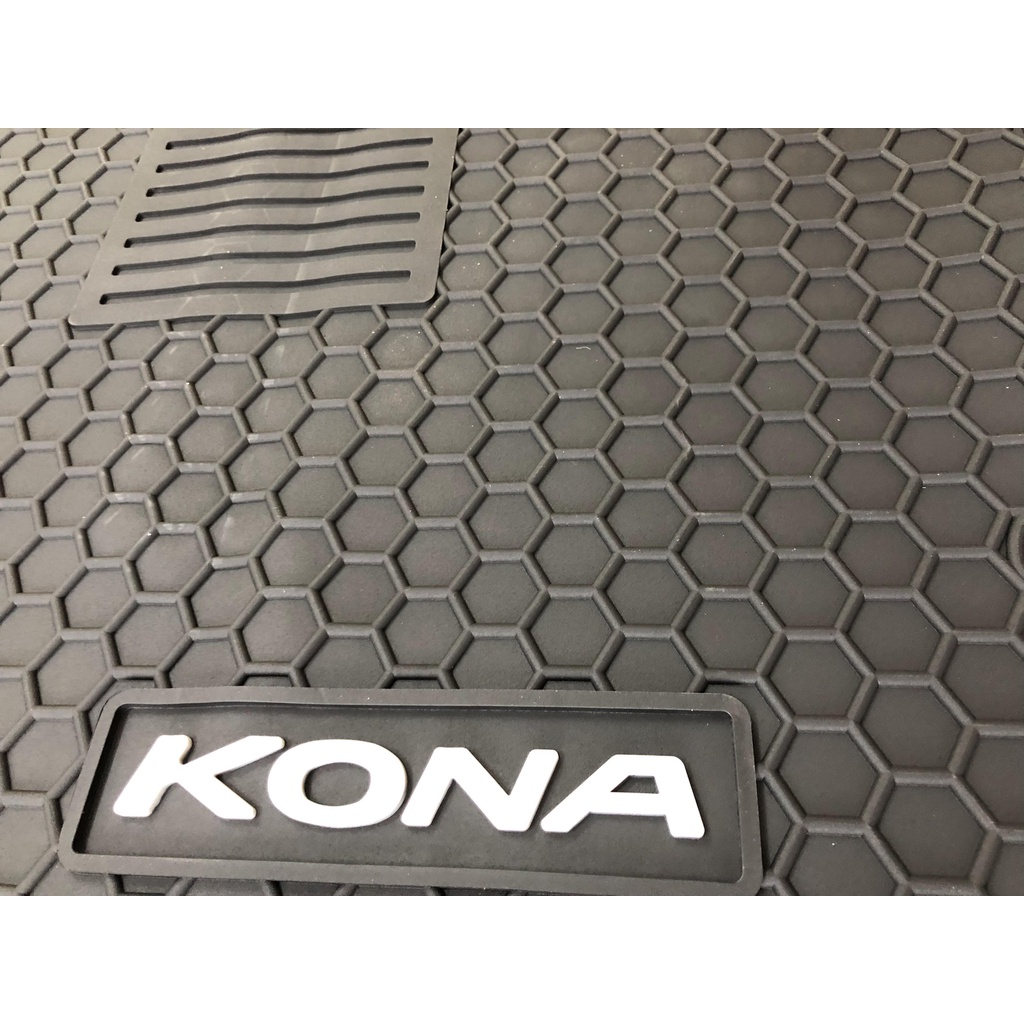 Thảm lót sàn, cao su đúc cao cấp cho xe Huyndai Kona - 2017