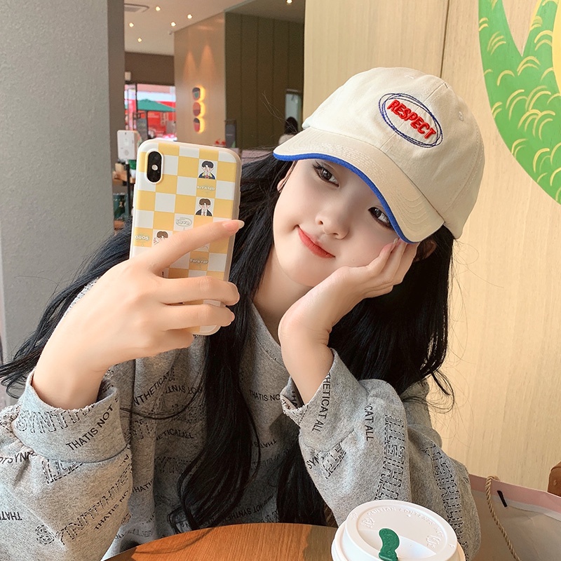 Mũ Lưỡi Trai Mềm In Chữ Phong Cách Hàn Quốc Thời Trang Xuân Hè Cho Nữ 2022