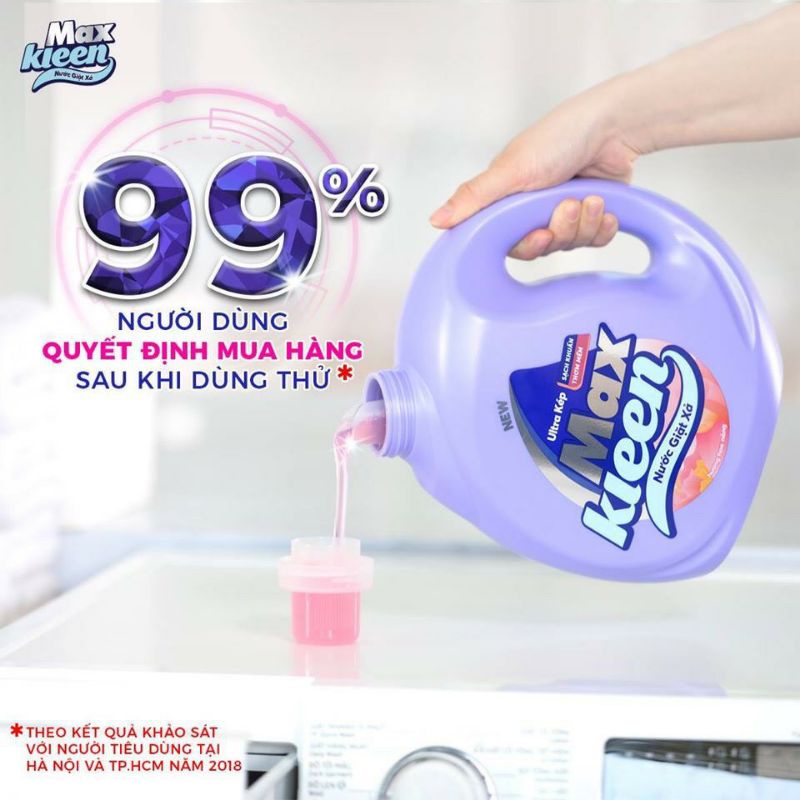 Nước giặt xả MaxKleen túi 3.8kg