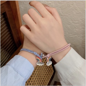 Vòng Đeo Tay Mặt Nam Châm Phong Cách Hàn Quốc Cho Cặp Đôi