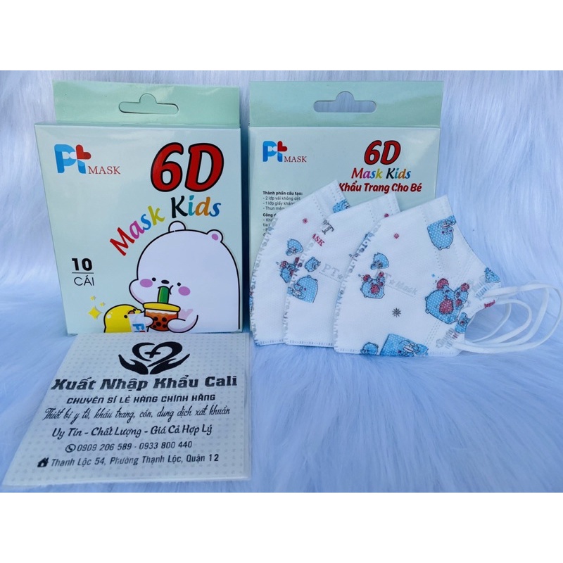 set 50 cái khẩu trang 6d kid PT mask/khẩu trang 6d cho bé