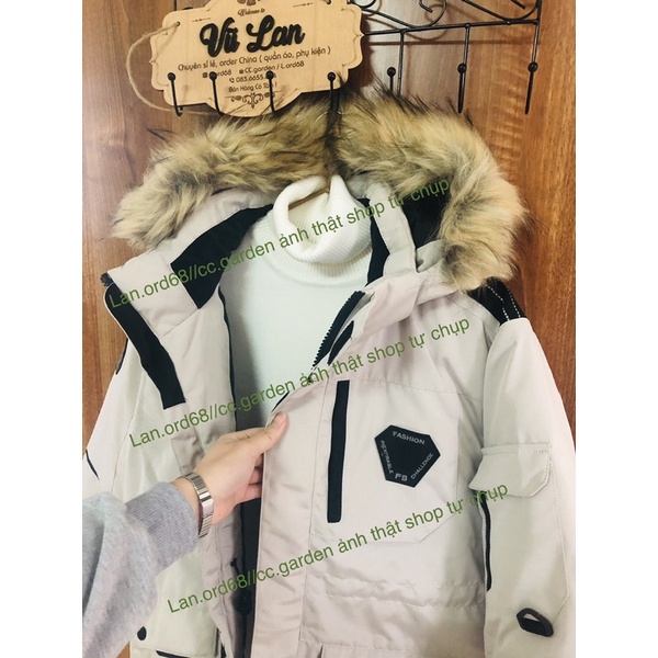 Áo khoác phao parka đại hàn giống running man đồ đôi cho nam nữ đều mặc được