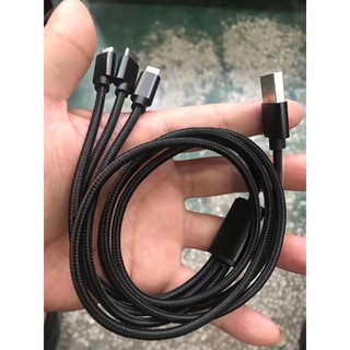 Dây cáp sạc 3 trong 1 tiện lợi dành cho điện thoại ip và các dòng android