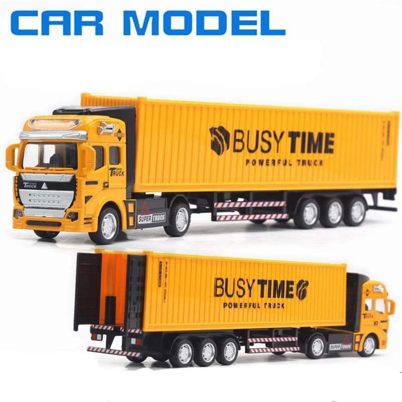 MÔ HÌNH XE CONTAINER KIM LOẠI TỈ LỆ 1:55