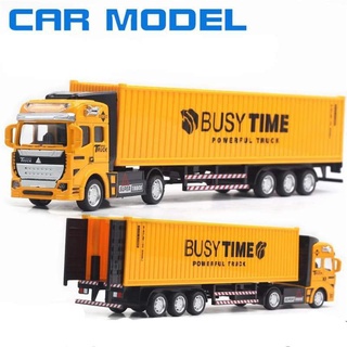 MÔ HÌNH XE CONTAINER KIM LOẠI TỈ LỆ 1:55