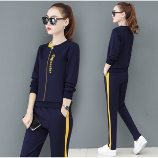 đồ bộ nữ thu đông phối viền