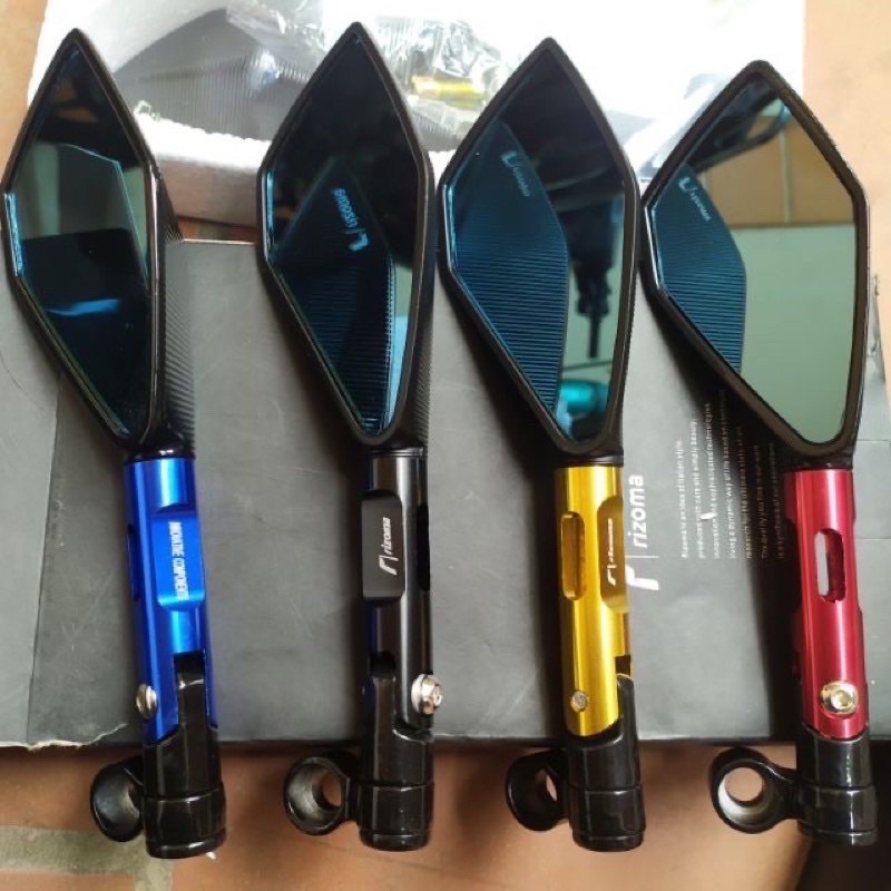 Gương 5 cạnh thời trang riroma gắn các loại xe máy ( giá 1 chiếc bên trái)