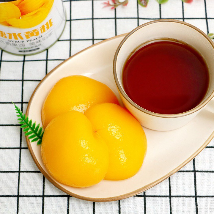 Đào ngâm đóng hộp Hongqiao [Lon thiếc 425gr] | BigBuy360 - bigbuy360.vn