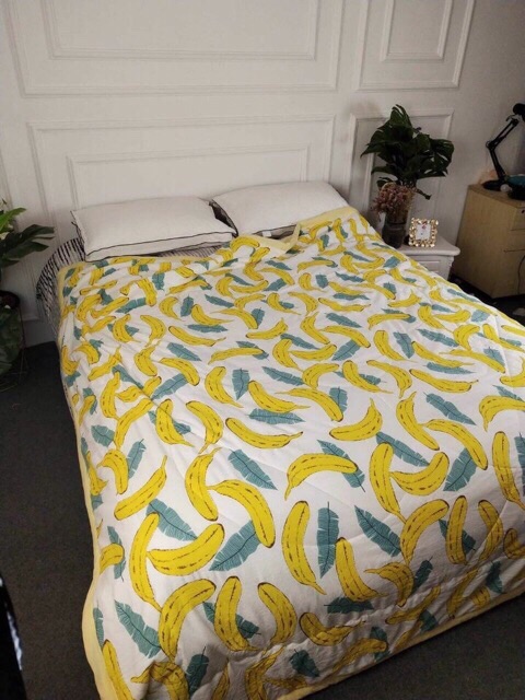 Chăn hè zaza home cao cấp 2 mặt coton cực mát.