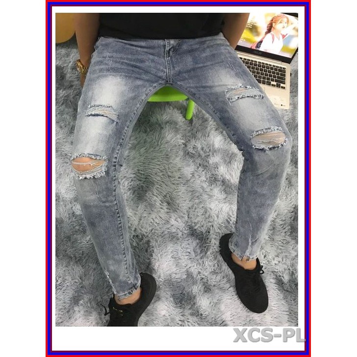 Quần jean nam cao cấp RÁCH 4 CÀO RÁCH LAI 1979 không xù lông, không ra màu, chất giãn tốt fD16