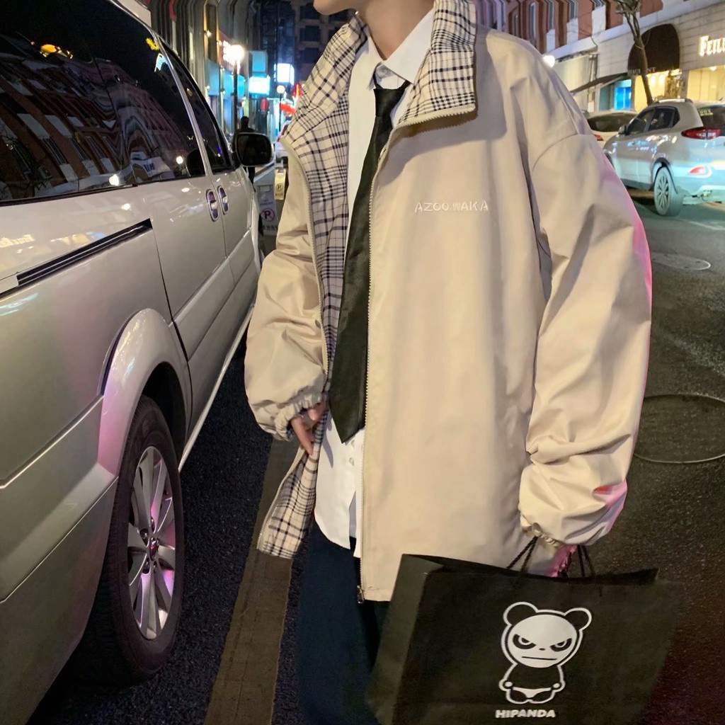 Áo Khoác Hai Mặt Phong Cách Hàn Quốc Thời Trang Cho Nam