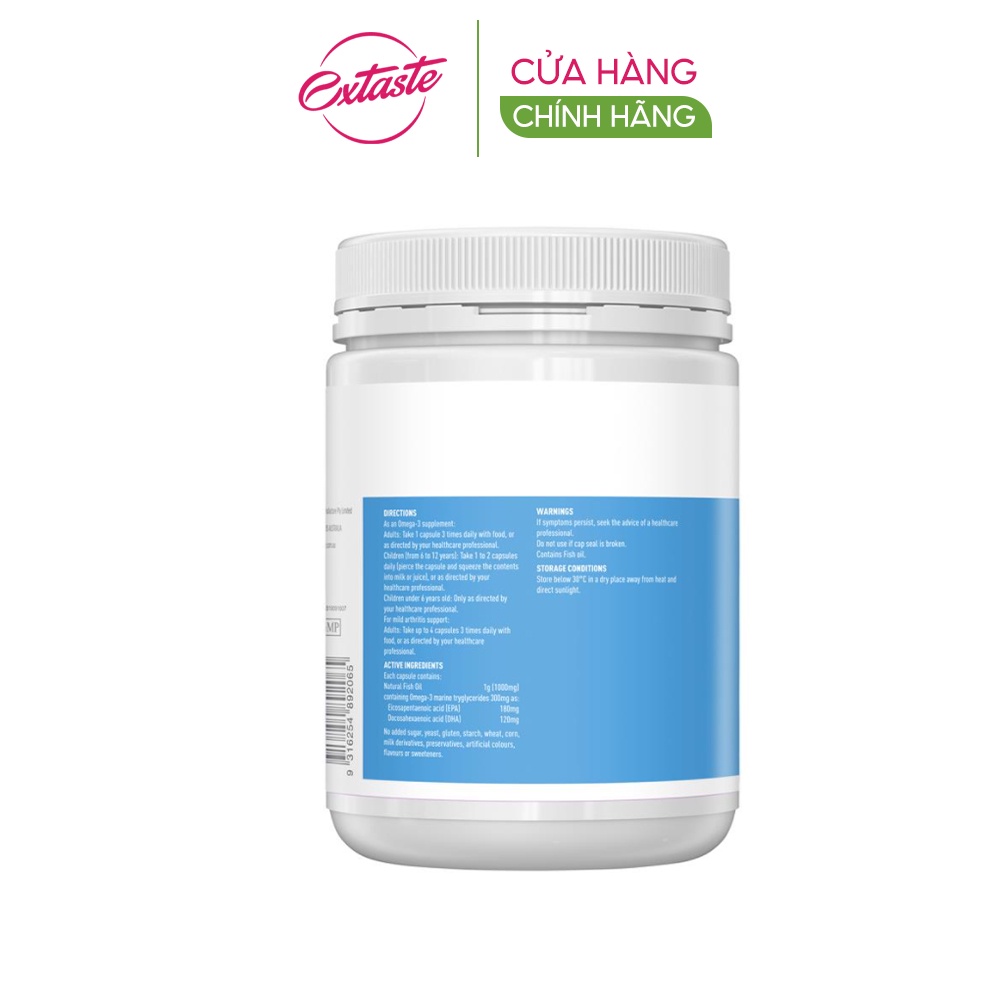 Dầu cá tự nhiên Healthy Care Fish Oil 1000mg Omega 3 sáng mắt 400 viên