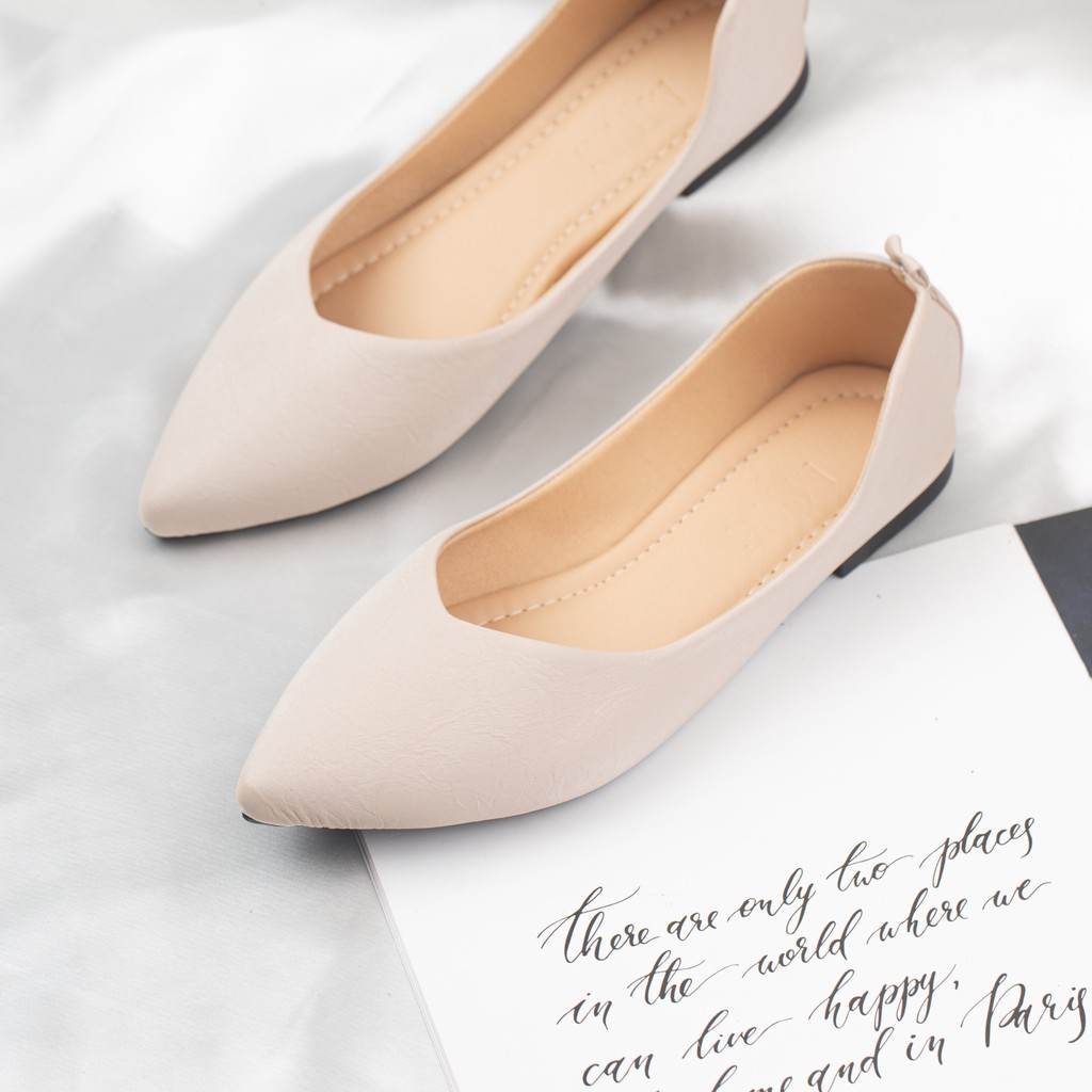 [Mã FATHANG5 giảm 10K đơn 50K] Giày búp bê lụa phong cách basic MWC NUBB- 2204 | BigBuy360 - bigbuy360.vn