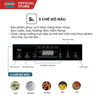 BẾP HỒNG NGOẠI CƠ SUNHOUSE SHD6011