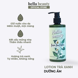 Kem dưỡng ẩm da tinh dầu tự nhiên trà xanh Hella Beauty 300g