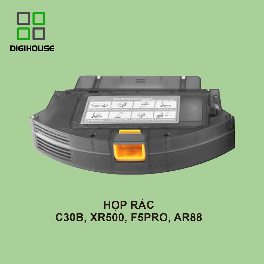 Khay hộp chứa rác robot hút bụi Liectroux C30B, XR500, F5pro, AR88, V33