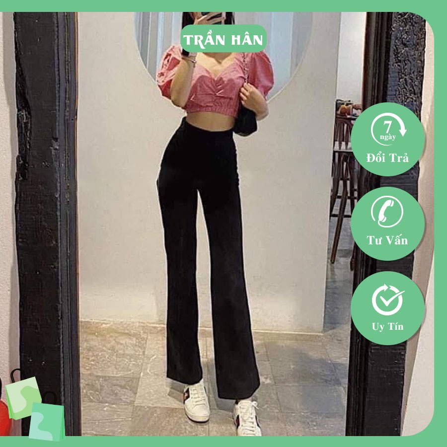Quần tây ống pass nữ 914 lưng cạp cao chất vải tuyết mưa xịn đứng form thời trang công sở ulzzangITrần Hân Shop 20002780