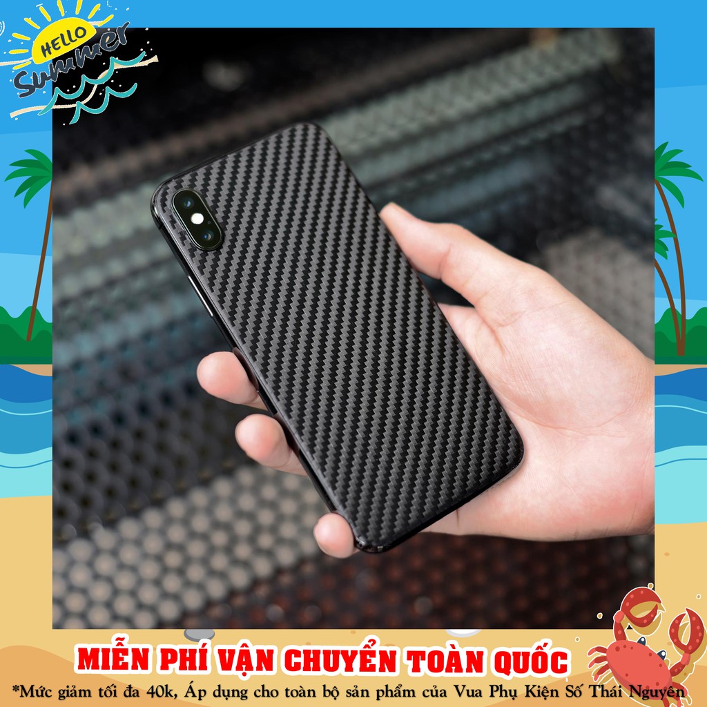 Miếng Dán Carbon Mặt Sau cho 11 Pro / 11 Pro Max X XsMax Iphone 6 6plus 7plus 8plus -Hồng Anh Case