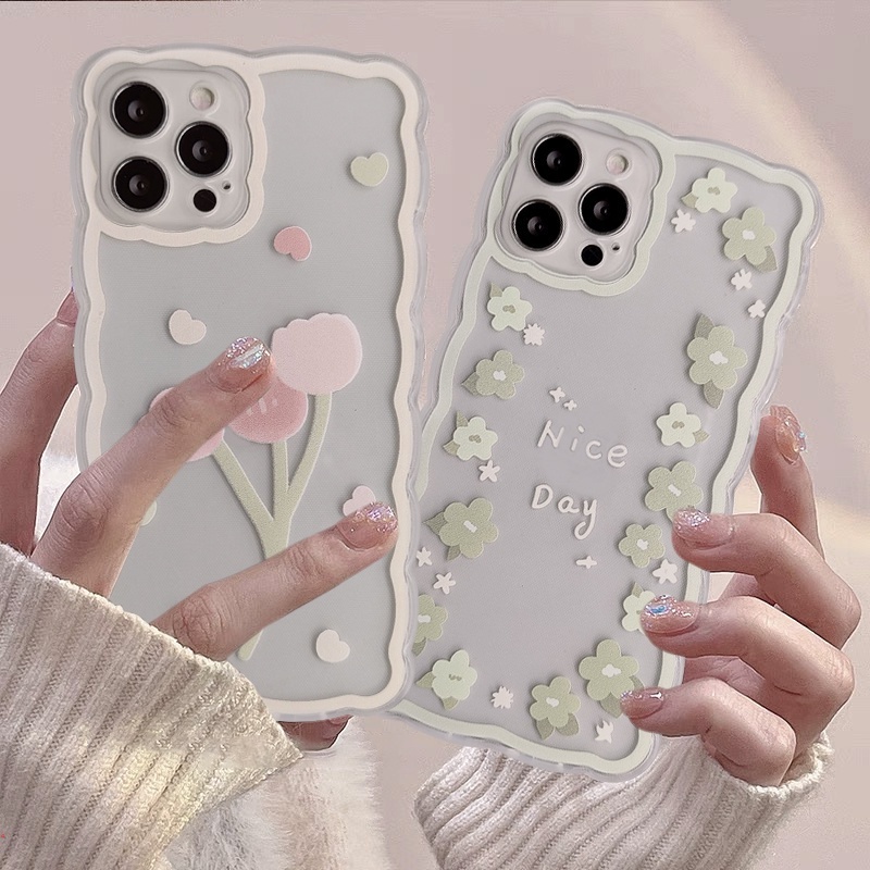 Ốp Điện Thoại Trong Suốt Họa Tiết Sóng Biển Cho IPhone 11 13 12 Pro MAX XR 7Plus 8Plus X XS MAX 6 6s Plus 7 8