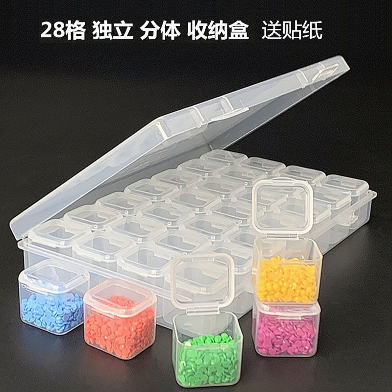 Hộp Đựng Hạt Làm Tranh Đính Đá 28 / 56 Độc Đáo Diy