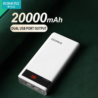 Sạc dự phòng Romoss pin Polymer cho iPhone Android 20000mAh