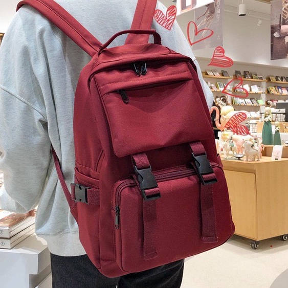 Balo nam nữ Balo du lịch vải dù ulzzang đi học thời trang chống nước nhiều ngăn đựng laptop cao cấp HZM09