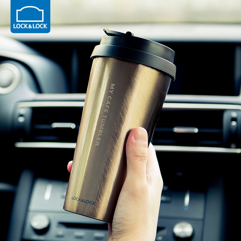 Ly giữ nhiệt Lock&Lock Clip tumbler LHC4151GOD 540ml - Màu vàng