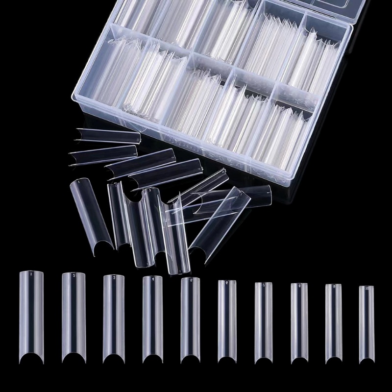 Bộ 240 Móng Tay Giả Hình Bầu Dục Chất Lượng Cao