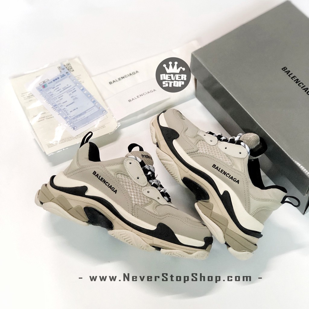 SALE HOT BALENCIAGA TRIPLE S TRẮNG ĐEN giày thời trang hàng chi tiết bản chuẩn đẹp, giá tốt [TẶNG VỚ] 👟 2020 . !