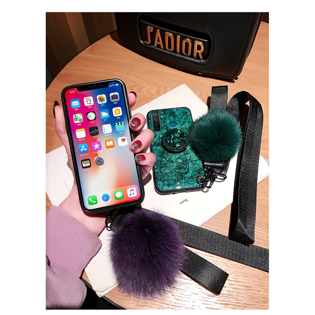 Ốp Điện Thoại Mềm Có Giá Đỡ Cho OPPO Realme 5 5i 5S 5Pro C3 Reno 5 5Pro 4 4SE 4Pro 4G 3 3Pro 2 2Z 2F Reno 6 6Pro 6Pro+