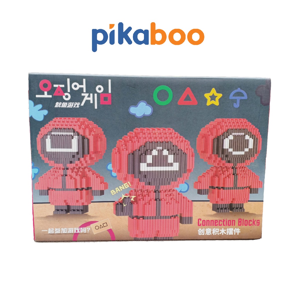 [LIFEMALL9915 - 12% đơn 99K] Đồ chơi lắp ghép xếp hình squid game lego cho bé phát triển trí tuệ cao cấp Pikaboo