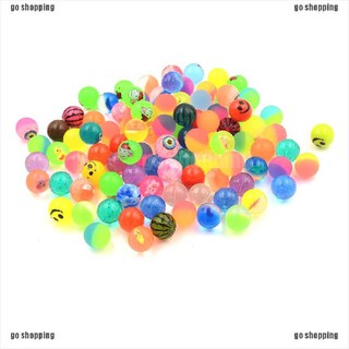 {go shopping}10pcs 25mm Bouncy Ball High quality child elastic rubber ball Kid of pinball