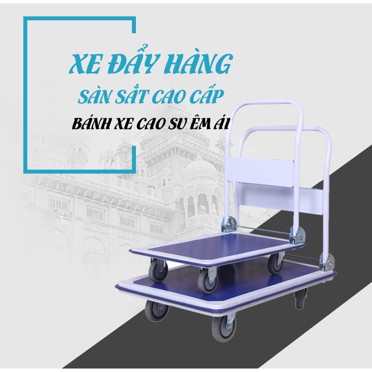 Xe đẩy hàng sàn kim loại tải trọng 150-300 Kg NIKITA XD-B150.300X