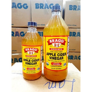 Giấm táo hữu cơ Bragg 946ml có giấm cái