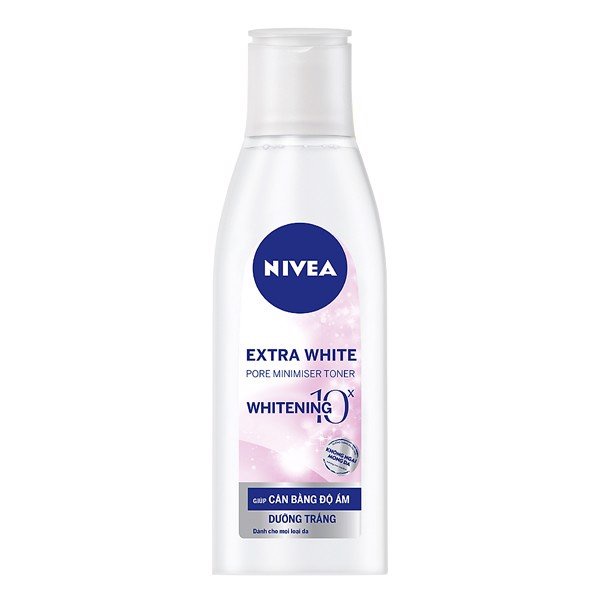 Nước hoa hồng trắng da NIVEA Extra White Pore Minimiser Toner (200ml) se khít lỗ chân lông