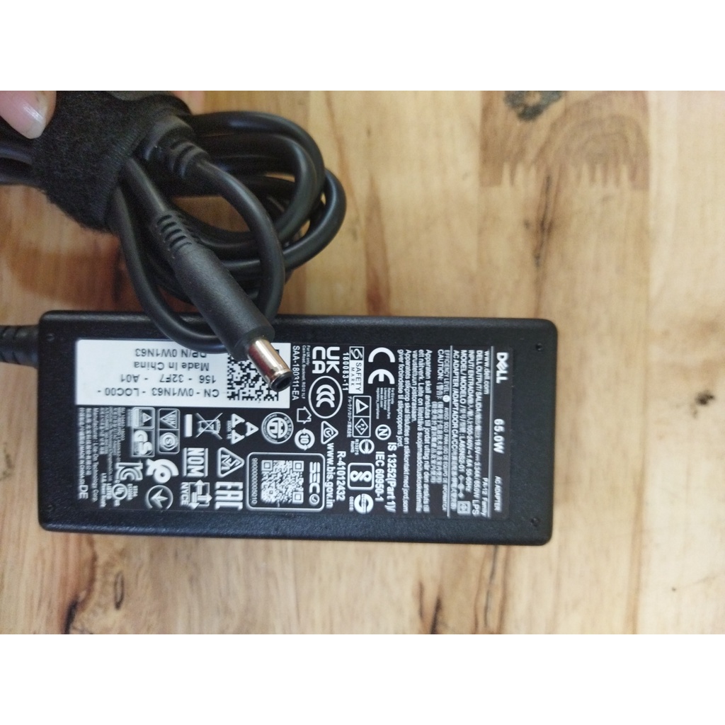 Bộ sạc Laptop DELL đầu kim nhỏ 19.5V-2.31A  hàng zin
