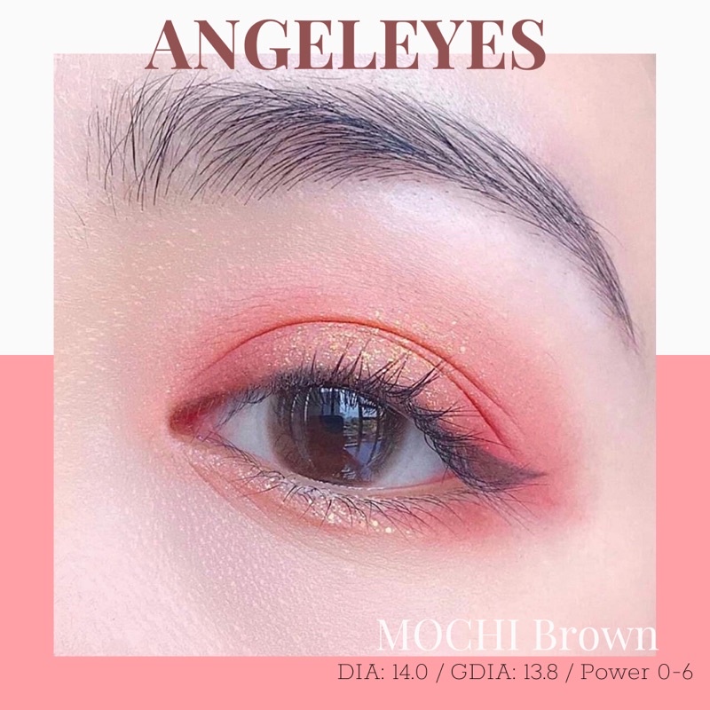 [GIÁ RẺ VÔ ĐỊCH- TẶNG KÈM KHAY GƯƠNG] LENS MẮT NÂU TỰ NHIÊN Angel Eyes chính hãng [Kính áp tròng HÀN QUỐC] độ cận từ 0-6