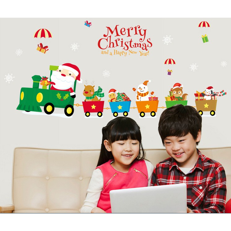 Decal trang trí tường Merry Chritmas