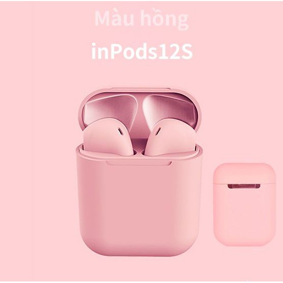 Tai nghe inpods i12 bluetooth kiểu dáng Hàn Quốc Full màu, TWS 5.0 đẳng cấp