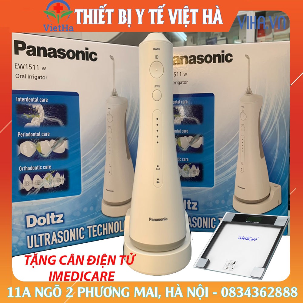 Máy Tăm Nước Cầm Tay Panasonic EW-1511 Công Nghệ Siêu Âm