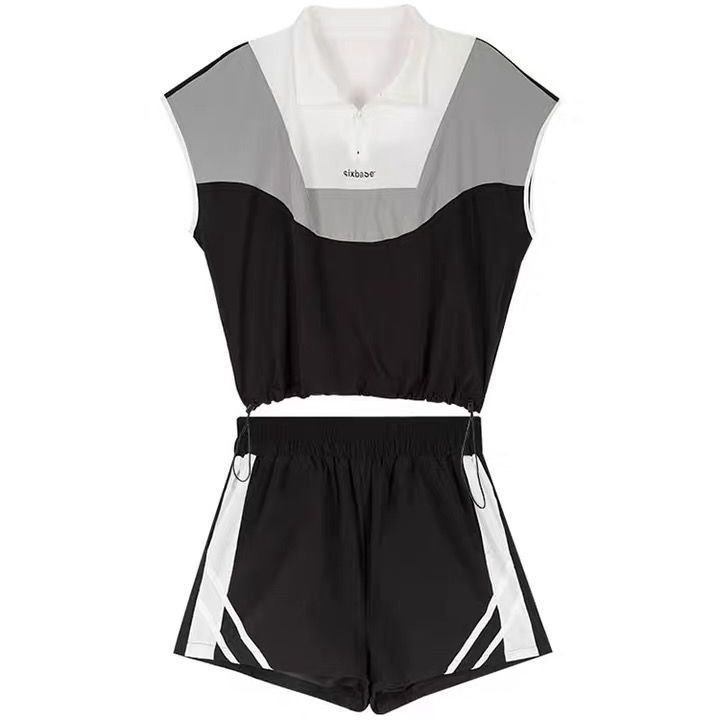 Bộ Đồ Thể Thao Mùa Hè Gồm Áo Và Quần Ngắn Lưng Cao Dáng Rộng Chống Lão Hóa Hàng Mới Dành Cho Bạn Nữ 2021 | BigBuy360 - bigbuy360.vn